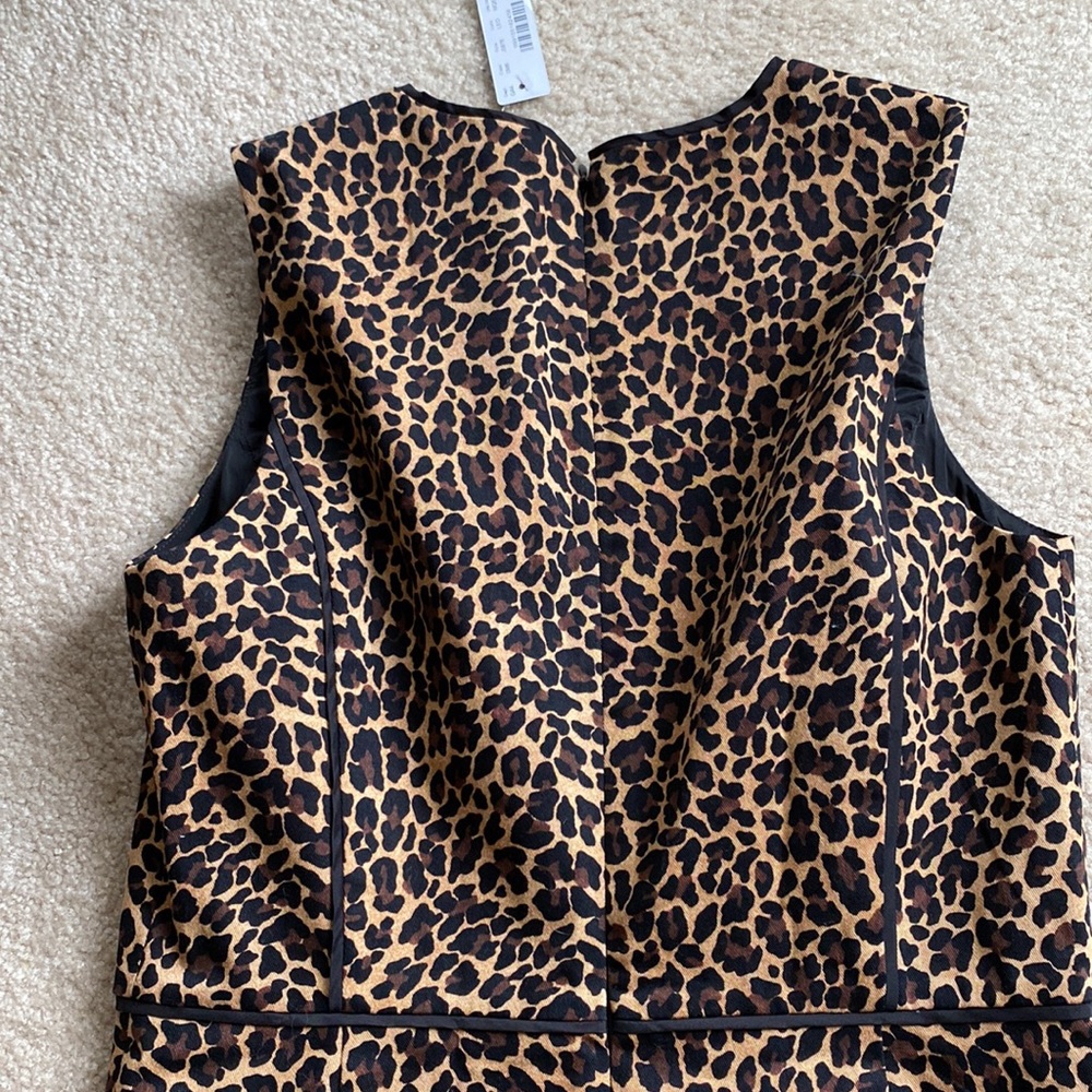 J. Crew Leopard Print Sheath Dress in Brown and Black - Picture 8 of 16